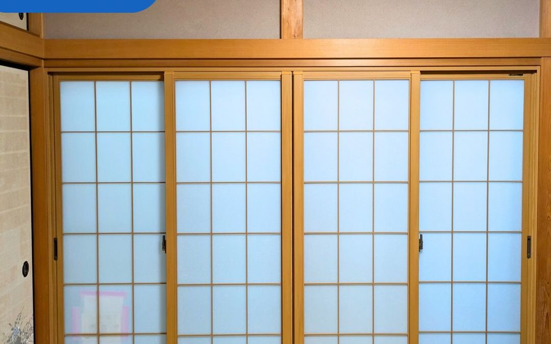 関市で窓の断熱リフォーム施工事例｜内窓、和紙調ガラス＋格子入り