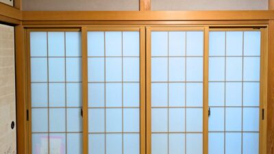 関市で窓の断熱リフォーム施工事例｜内窓、和紙調ガラス＋格子入り