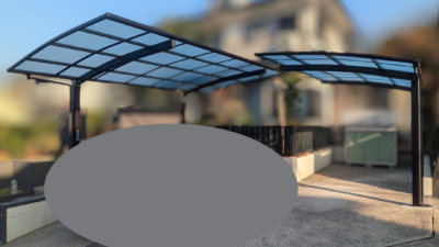 【岐阜県関市】カーポート1台用を2台設置｜既設撤去から新設工事