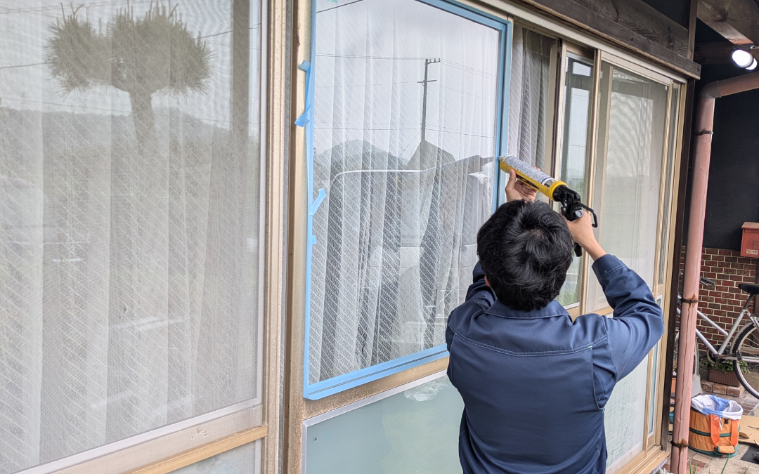 【岐阜県関市】防犯ガラス交換工事｜セキュオSP破損のため保険対応で取替え