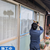 【岐阜県関市】防犯ガラス交換工事｜セキュオSP破損のため保険対応で取替え