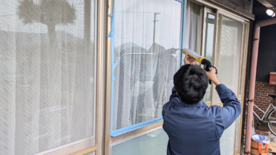 【岐阜県関市】防犯ガラス交換工事｜セキュオSP破損のため保険対応で取替え